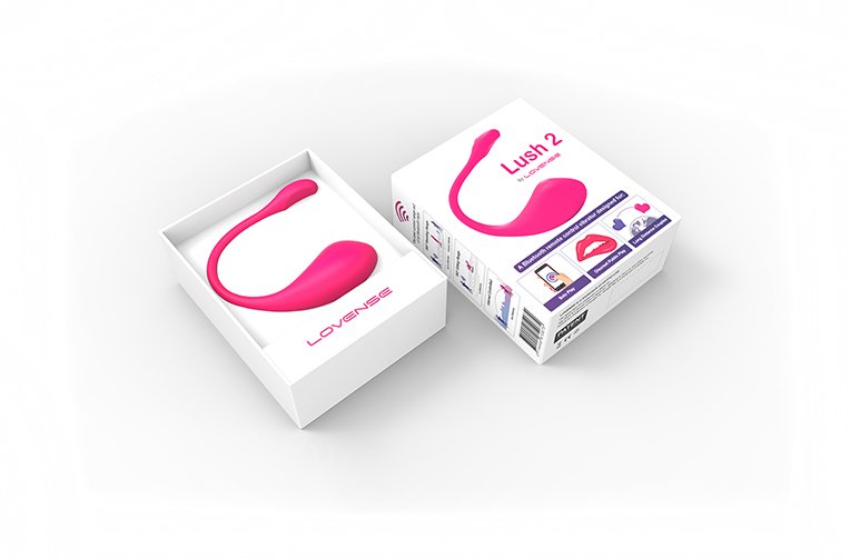 Lush by Lovense packaging. Lush 2 by Lovense packaging.