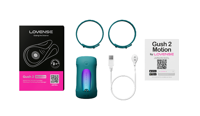 What is included with Lovense Gush 2 Motion?