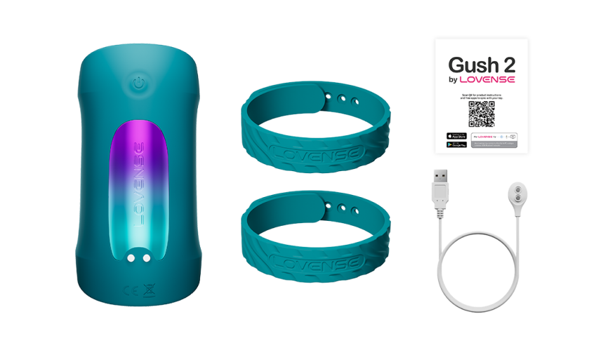 What is included with Lovense Gush 2?
